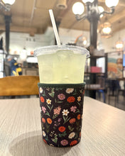 Load image into Gallery viewer, Flowers, Always, and Always Drink Sleeve (Black)