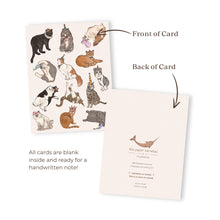 Load image into Gallery viewer, Cats in Party Hats Greeting Card