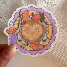 Load image into Gallery viewer, Coffee & Flowers Sticker