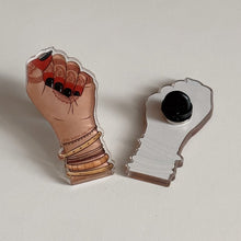 Load image into Gallery viewer, Mehndi Fist Acrylic Pin