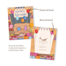 Load image into Gallery viewer, Retro Birthday Party Greeting Card