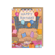 Load image into Gallery viewer, Retro Birthday Party Greeting Card