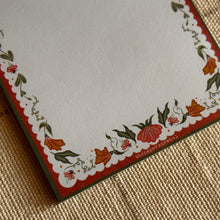Load image into Gallery viewer, Folk Flowers Note Pad (Orange)