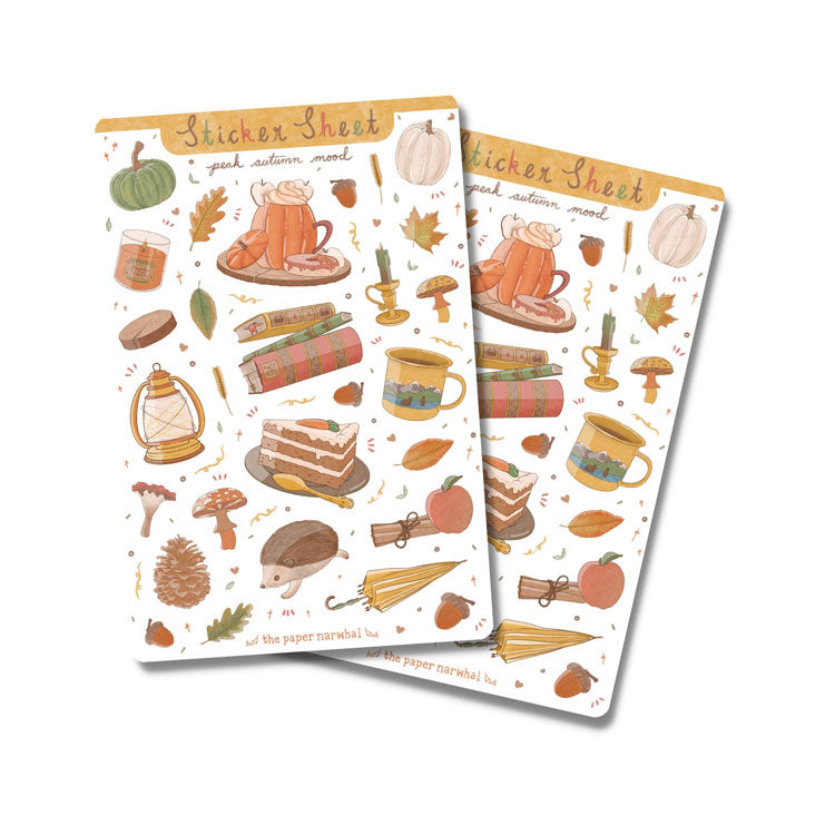 Peak Autumn Mood Sticker Sheet