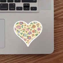 Load image into Gallery viewer, Spring Heart Sticker, Yellow
