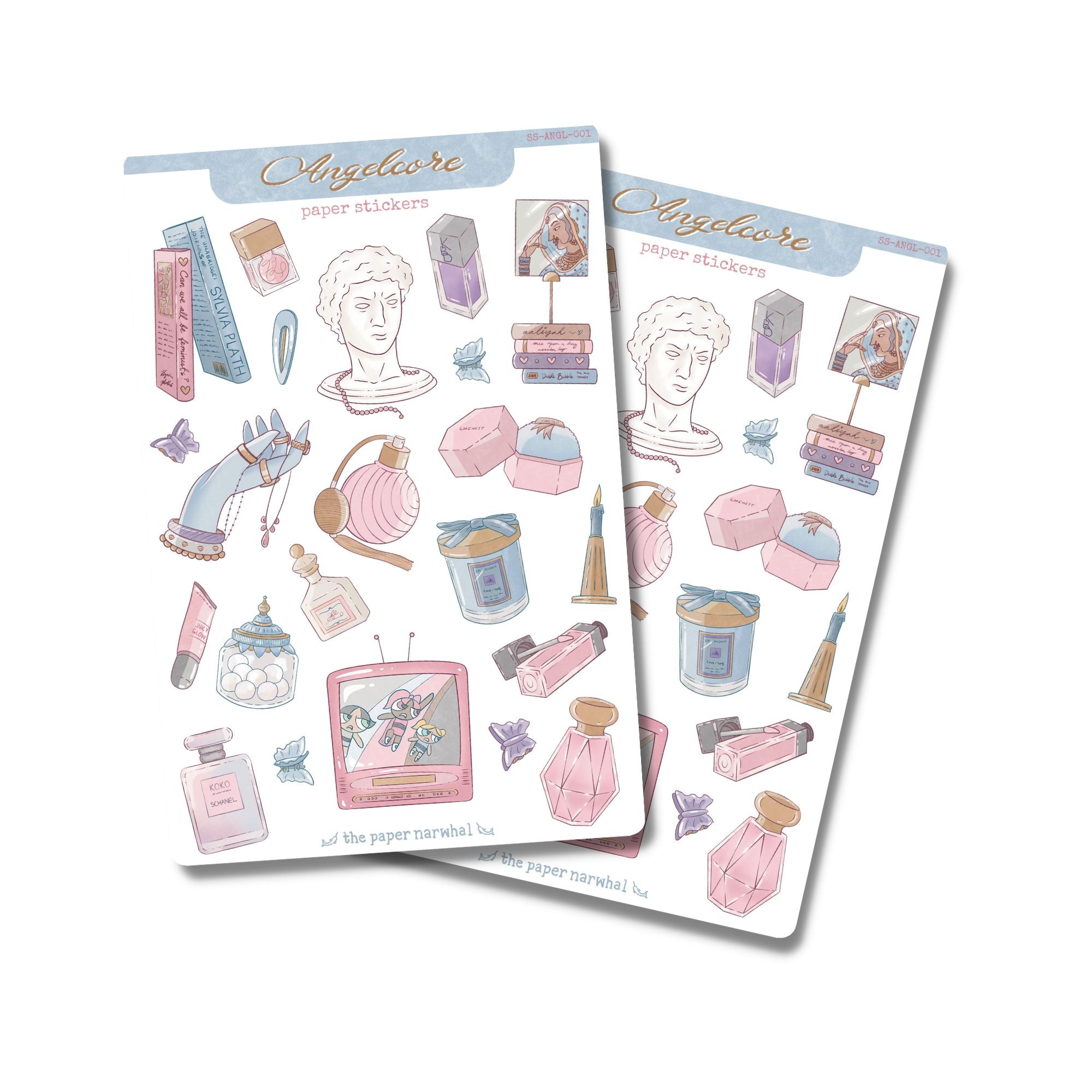 Angelcore Sticker Sheet – The Paper Narwhal