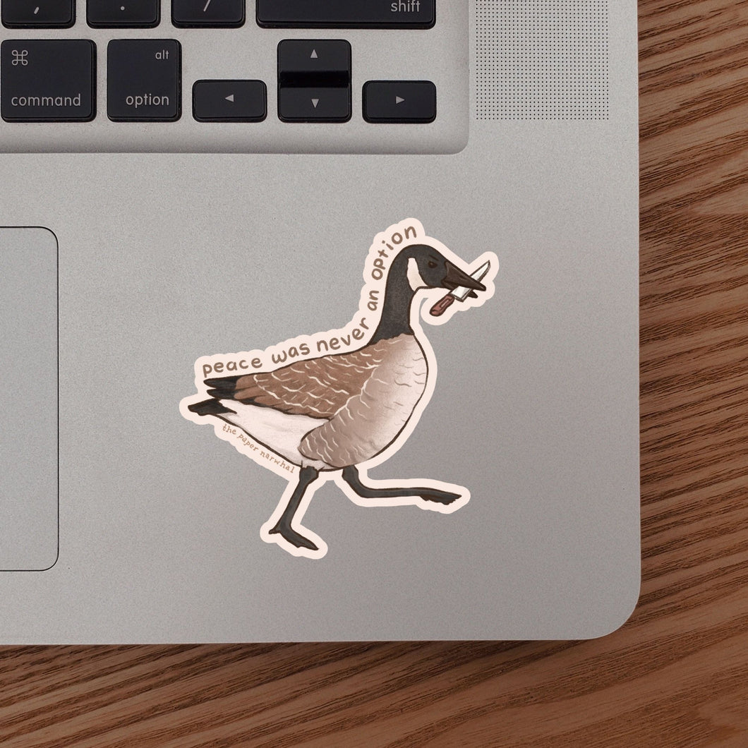 Angry Canada Goose Sticker