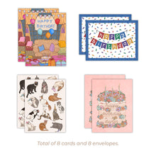 Load image into Gallery viewer, Birthday Bestsellers (Set of 8) Greeting Cards
