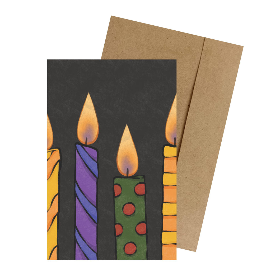 Birthday Candles MINI Greeting Card