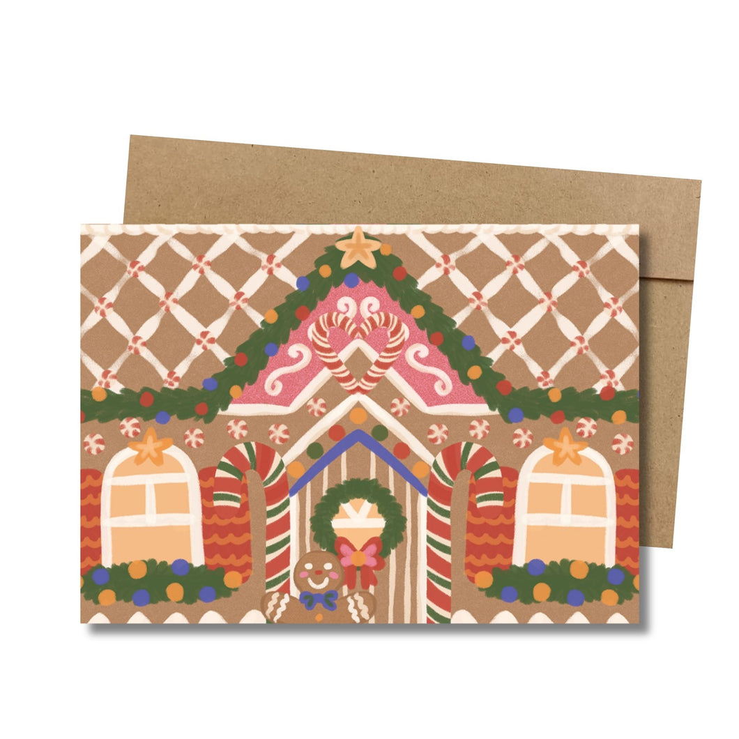 Gingerbread House (Classic) MINI Greeting Card