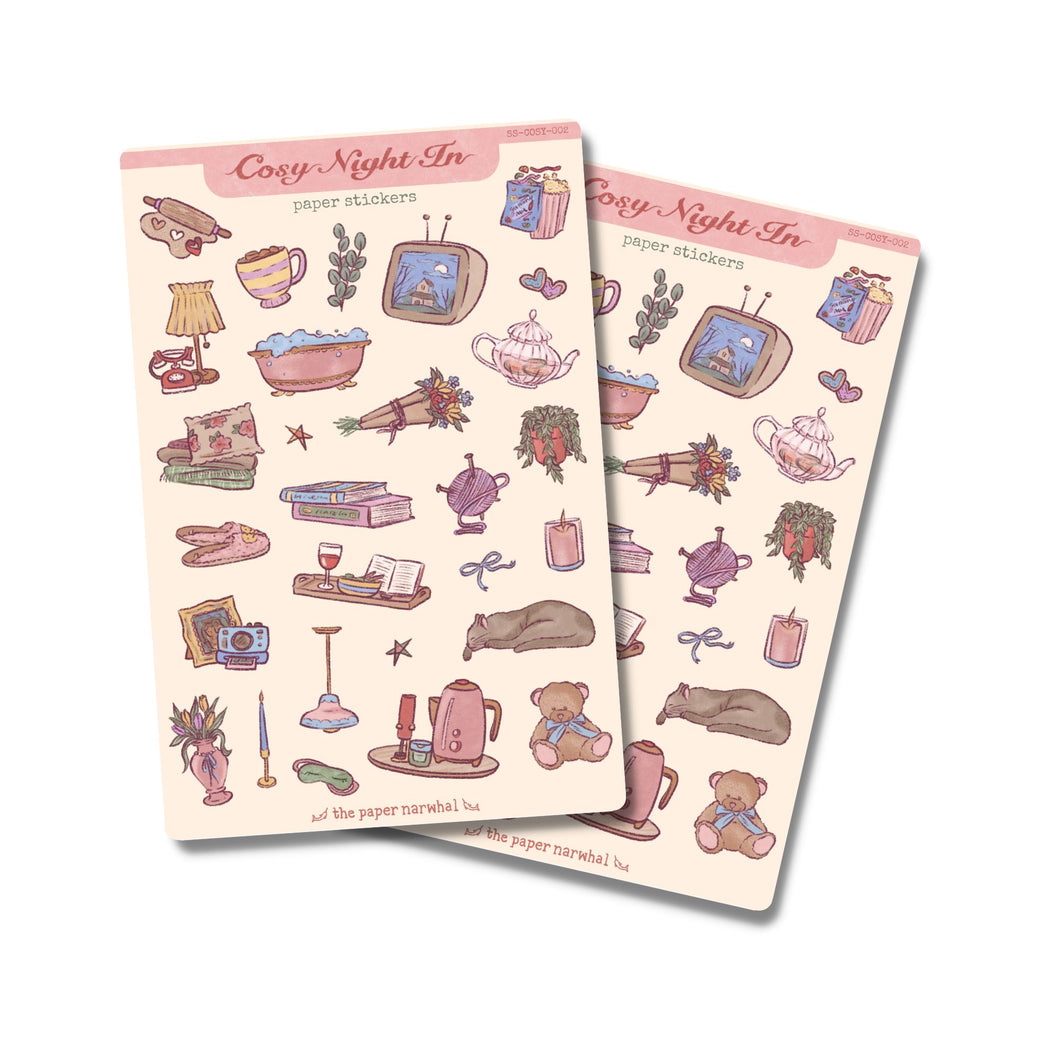 Cosy Night In Sticker Sheet