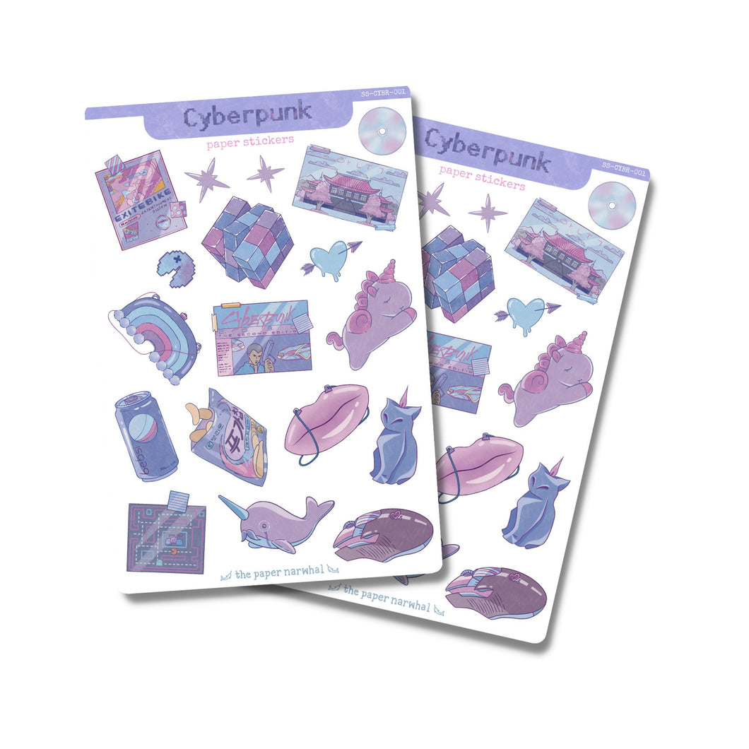 Cyberpunk Sticker Sheet