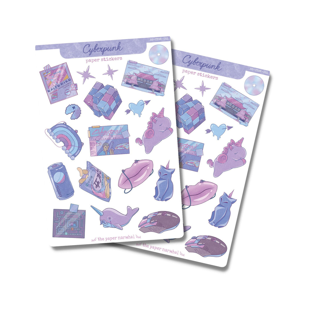 Cyberpunk Sticker Sheet