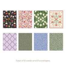 Load image into Gallery viewer, Everyday Florals (Set of 8) Greeting Cards
