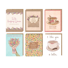 Load image into Gallery viewer, Just-Because (Set of 6) Greeting Cards
