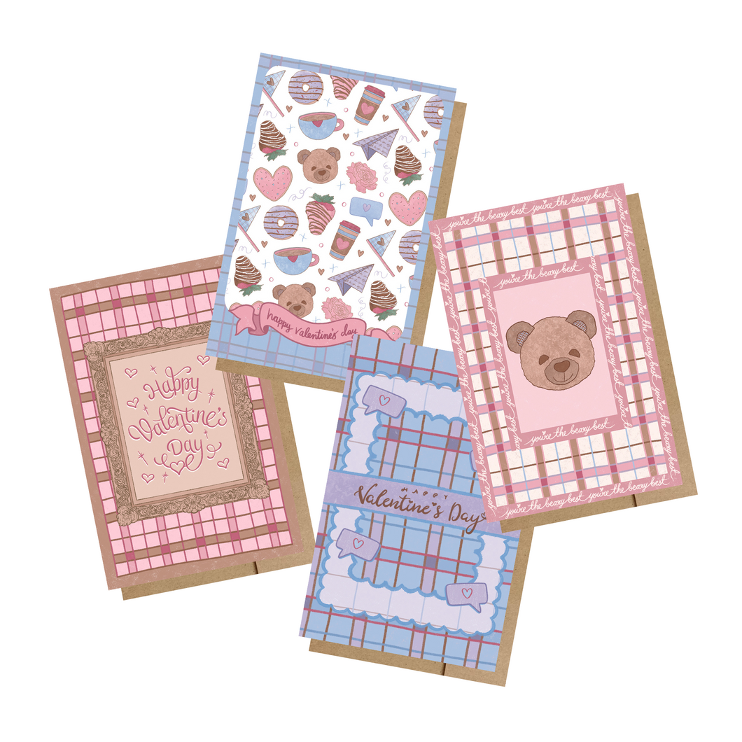 Kitschy MINI Greeting Cards (Set of 4)