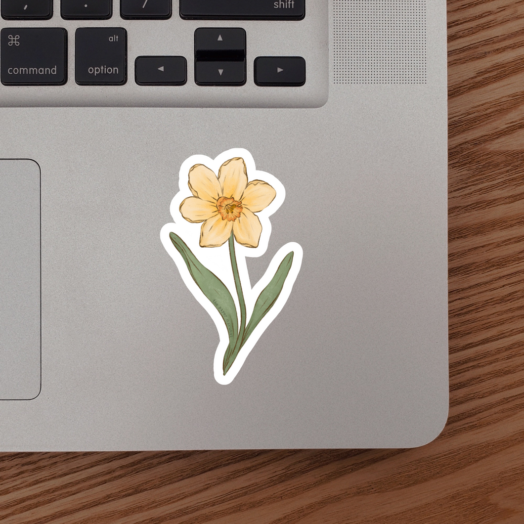 Daffodil (March Birth Month Flower) Sticker