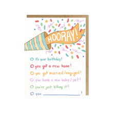 Load image into Gallery viewer, Funny Multiple Choice Congratulatory Greeting Card
