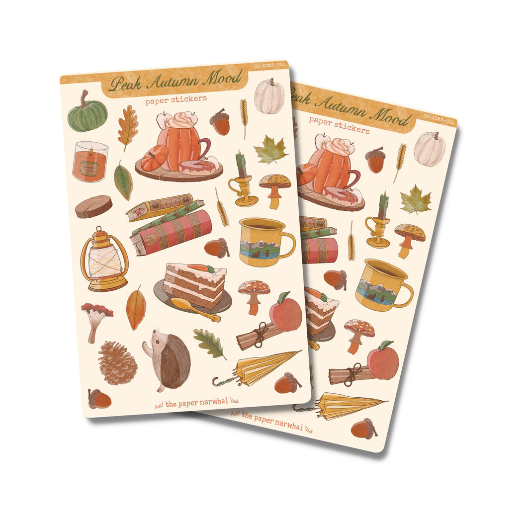 Peak Autumn Mood Sticker Sheet