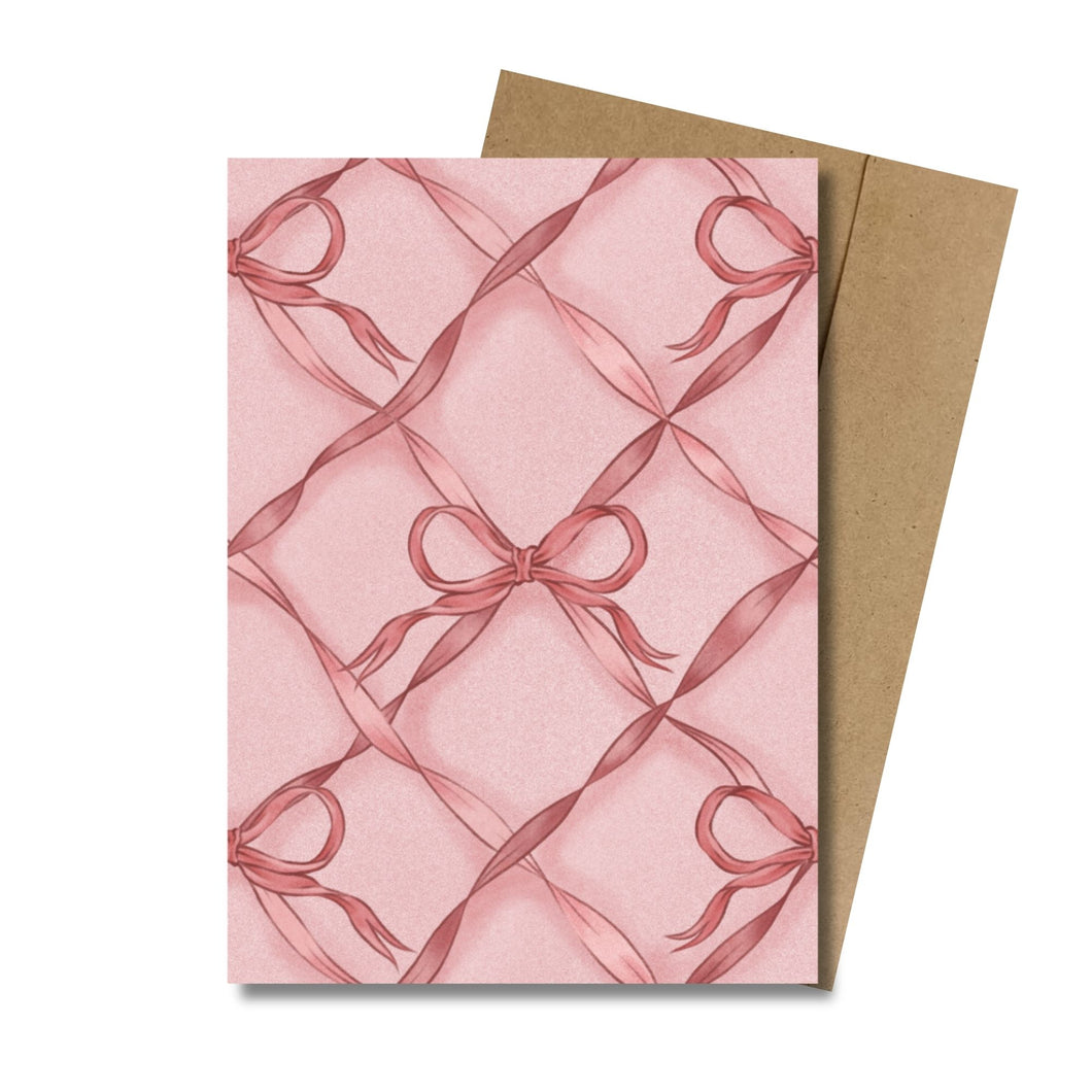 Bow Ballet, Pink MINI Greeting Card