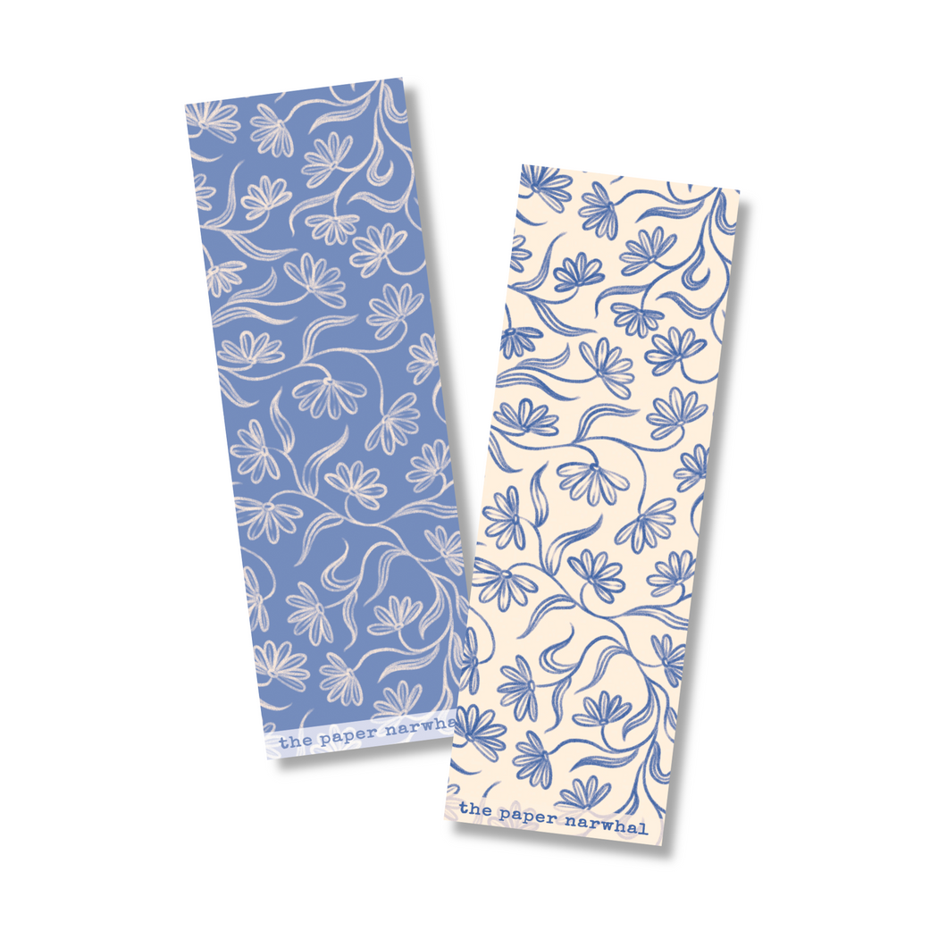 Tea Drunk Florals Double-Sided Bookmark