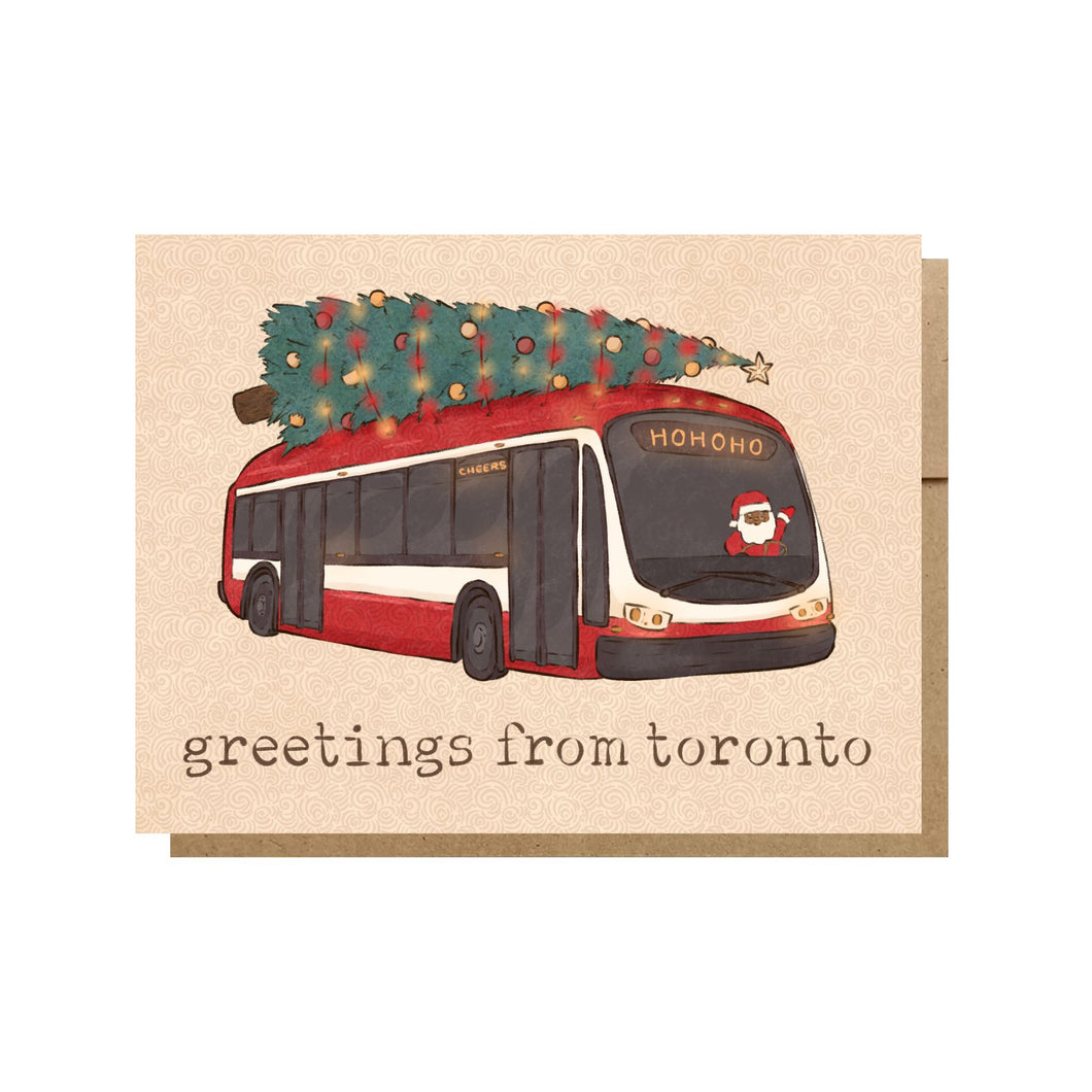 Santa on the TTC Greeting Card
