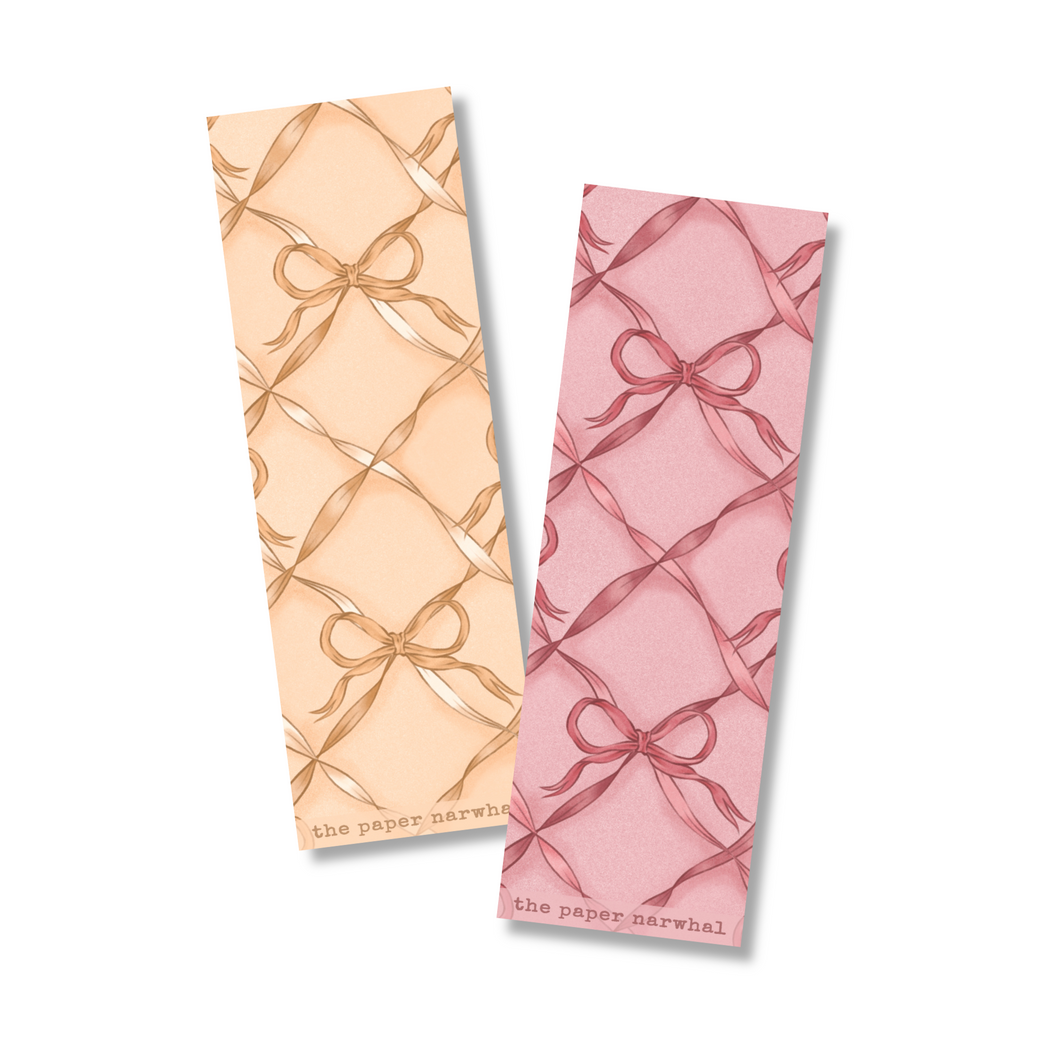Bow Ballet Double-Sided Bookmark
