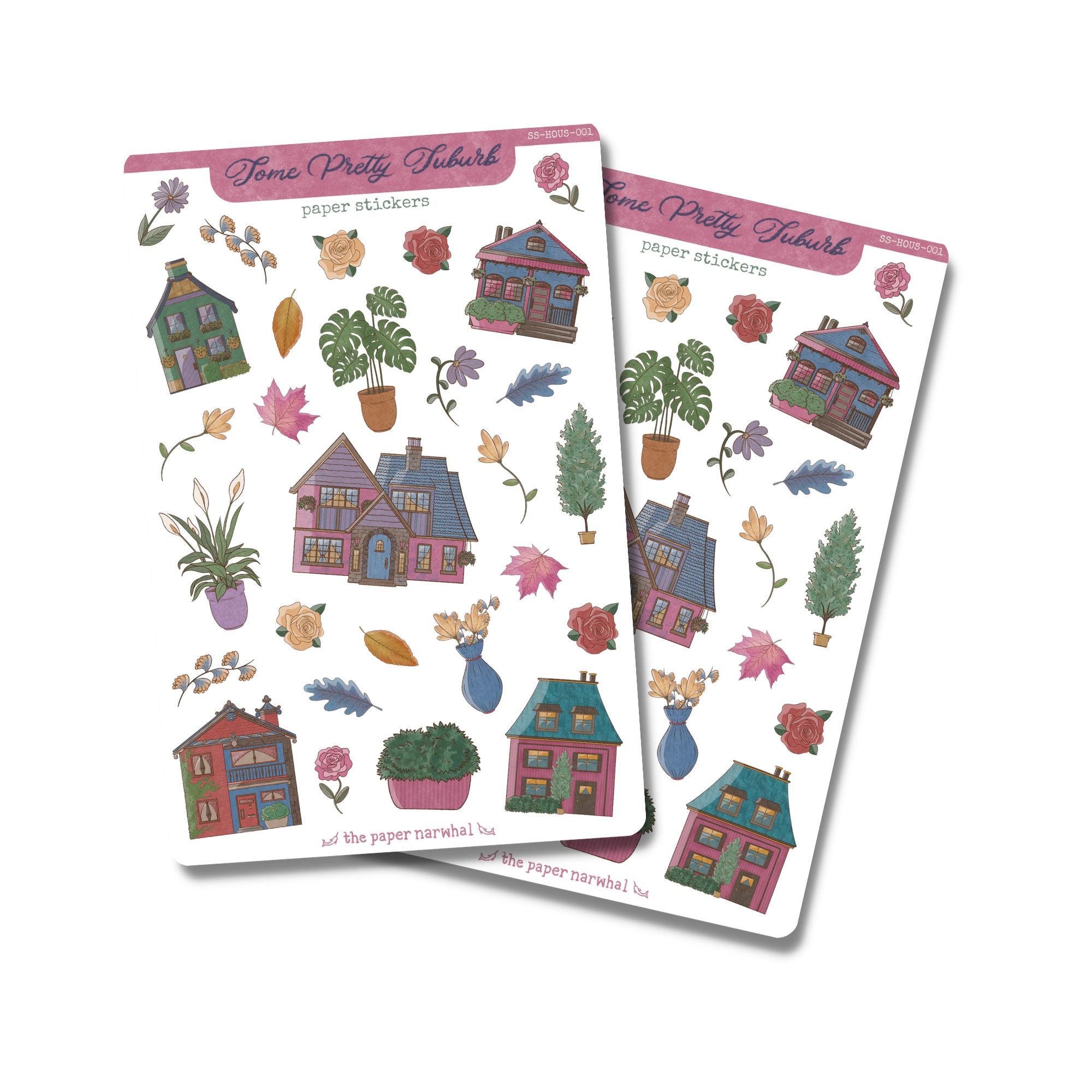 Some Pretty Suburb Sticker Sheet – The Paper Narwhal