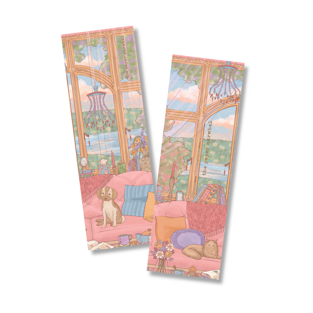 Spring Breeze Double-Sided Bookmark