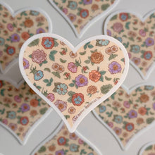 Load image into Gallery viewer, Spring Heart Sticker, Yellow
