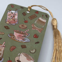 Load image into Gallery viewer, Summer Café Tasselled Bookmark
