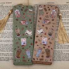 Load image into Gallery viewer, Summer Café Tasselled Bookmark
