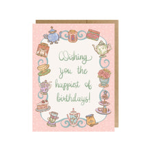 Load image into Gallery viewer, Afternoon Tea Birthday Greeting Card
