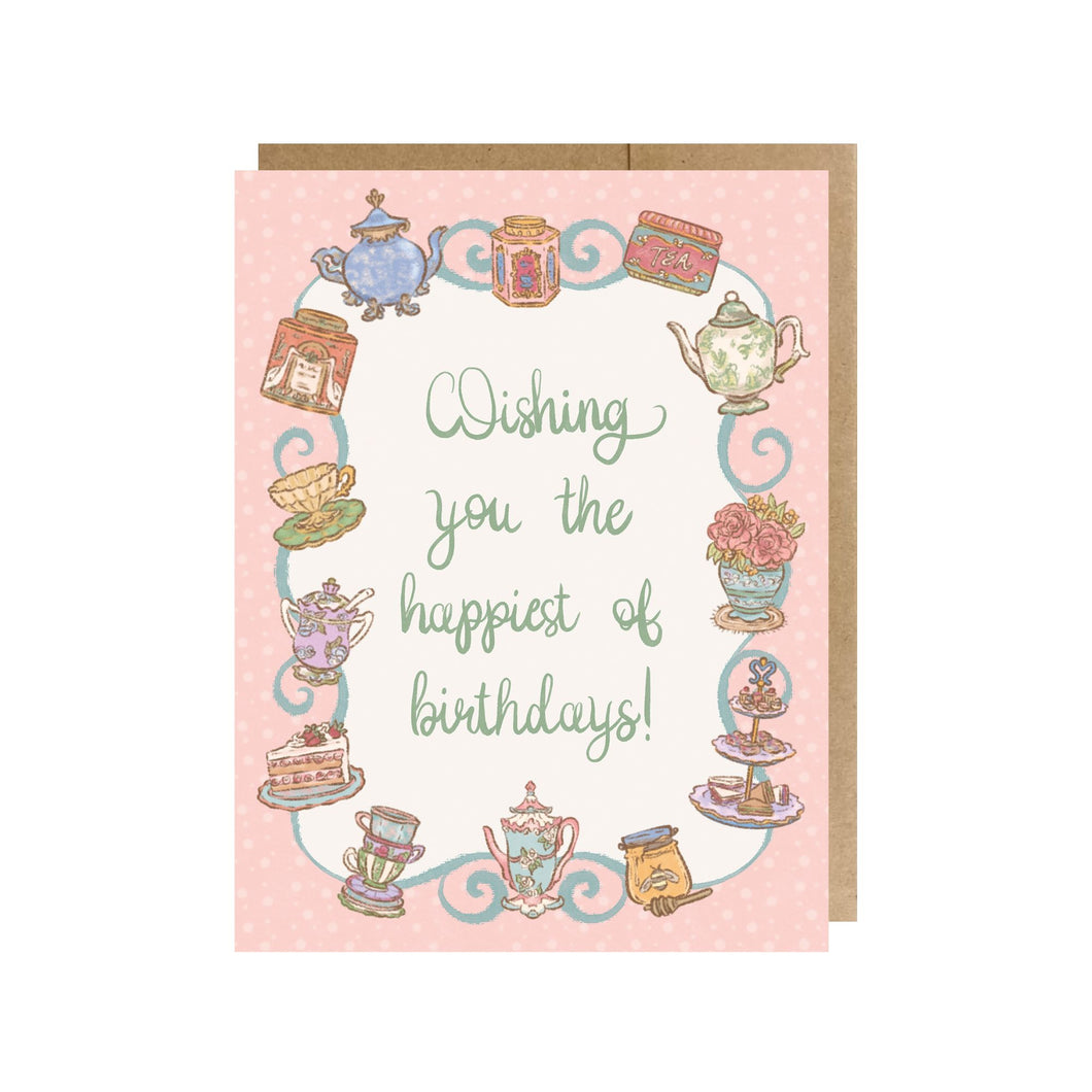 Afternoon Tea Birthday Greeting Card