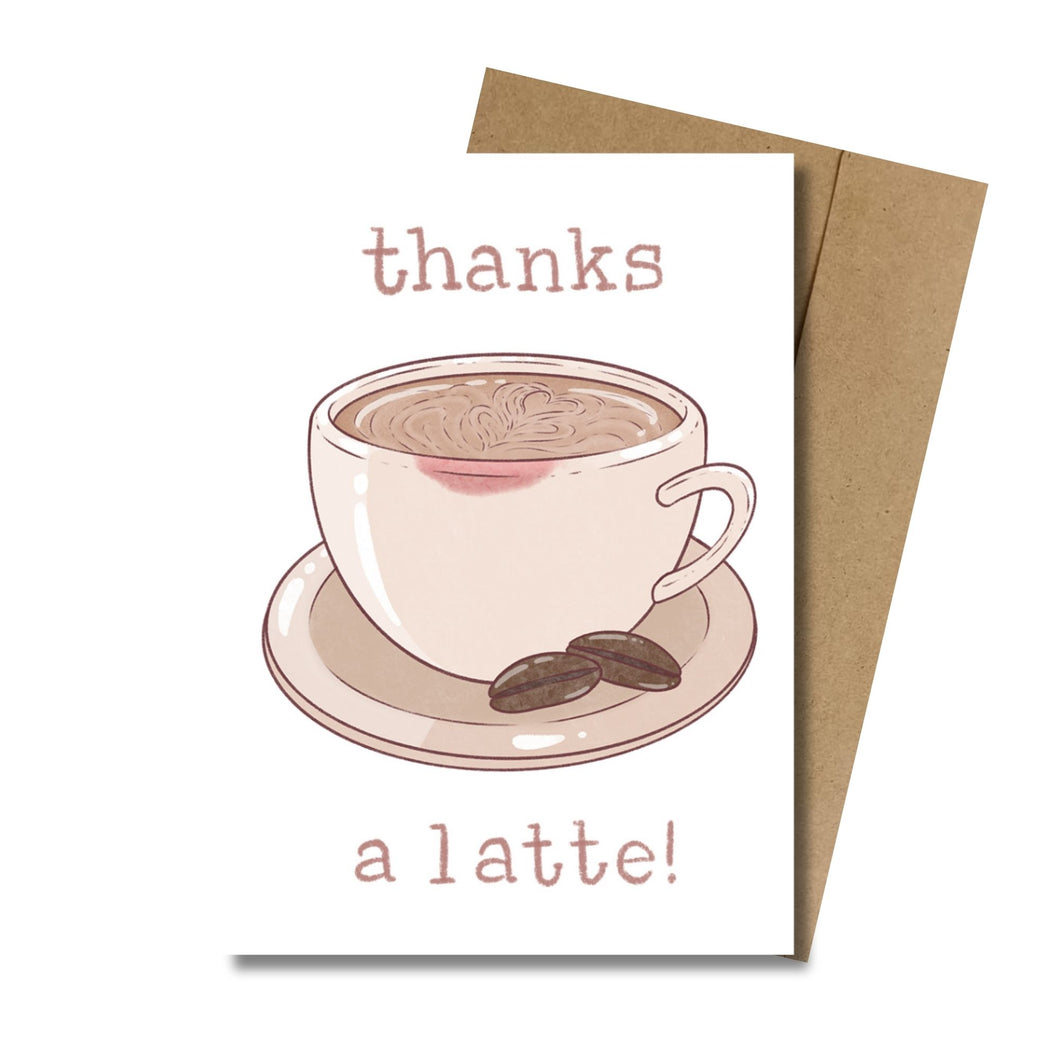 Thanks A Latte MINI Greeting Card