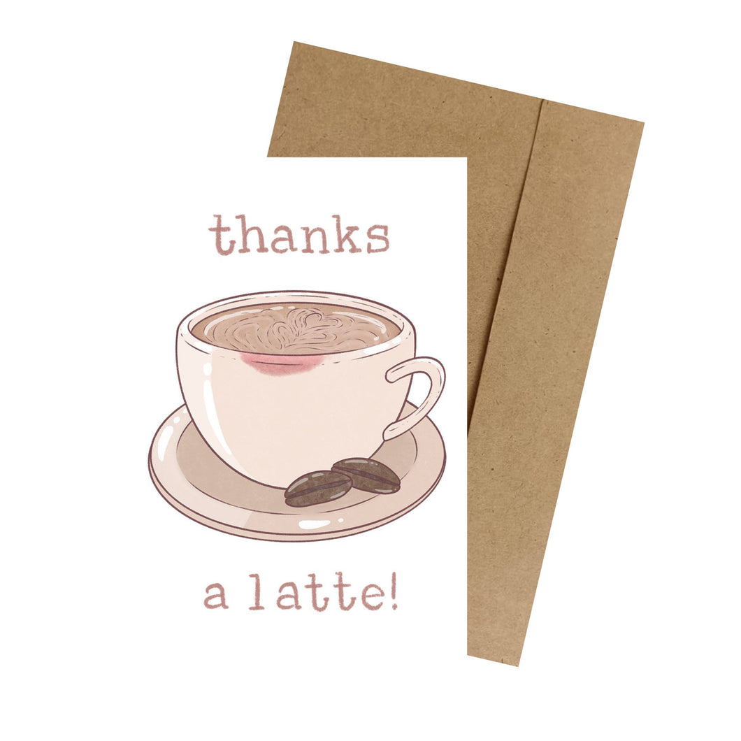 Thanks A Latte MINI Greeting Card