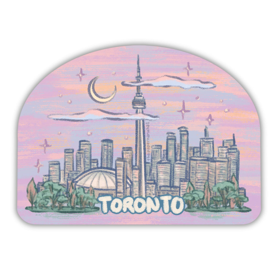 Dusk Over The Toronto Skyline Magnet