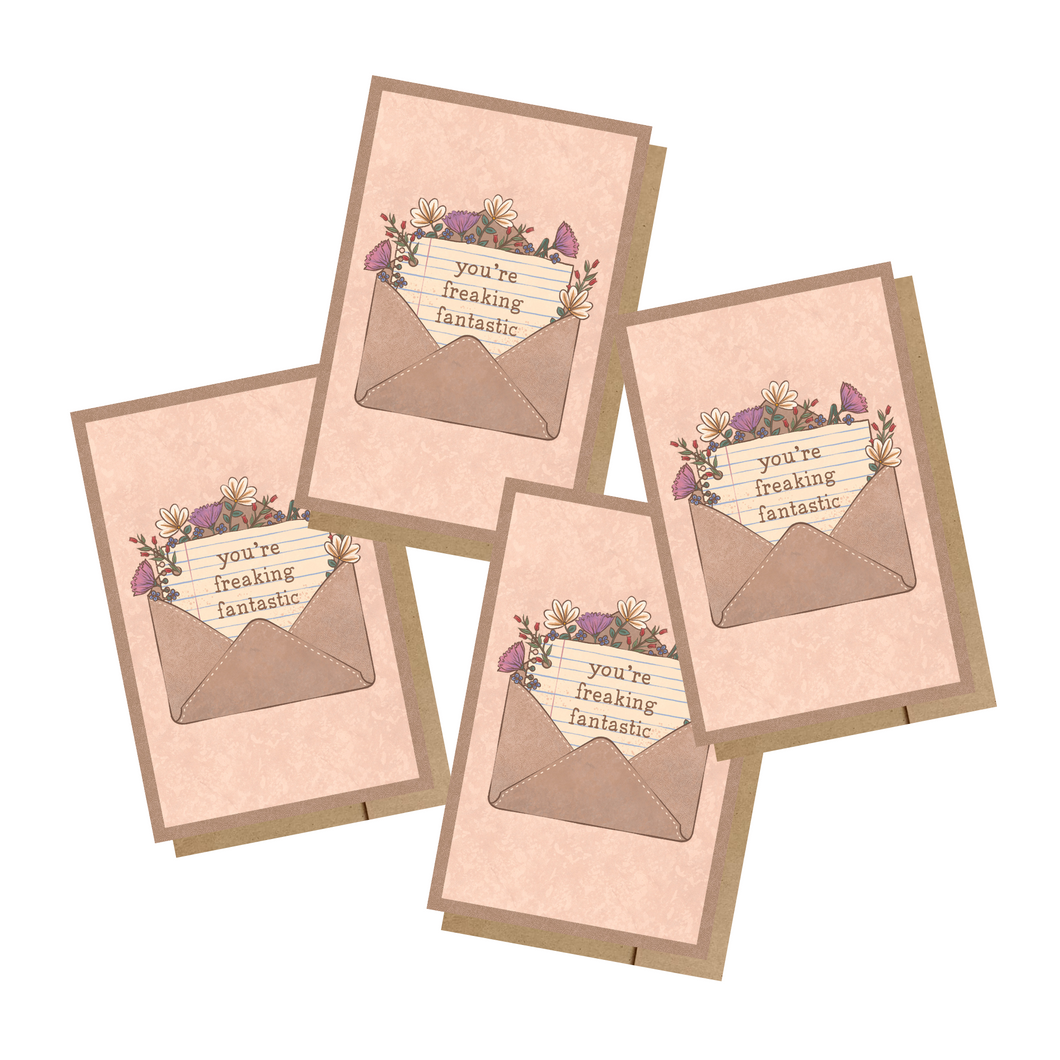 You're Freaking Fantastic MINI Greeting Cards (Set of 4)