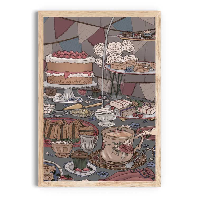 High Tea Art Print – The Paper Narwhal