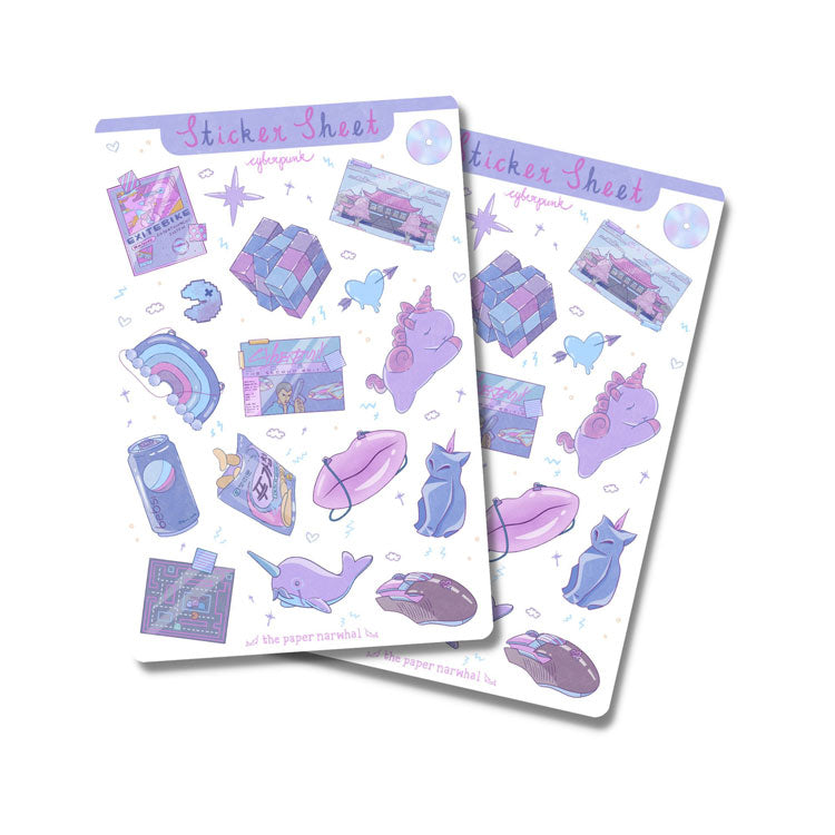 Cyberpunk Sticker Sheet