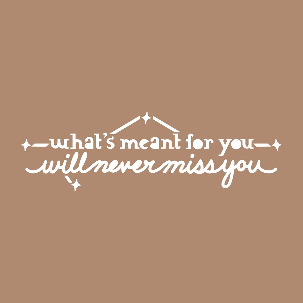 Meant For You Mirror Decal