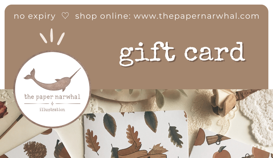 The Paper Narwhal Gift Card
