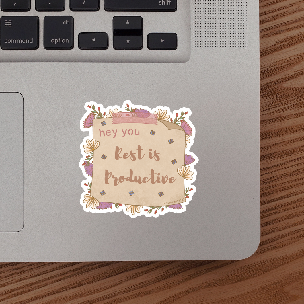 Rest is Productive Sticker